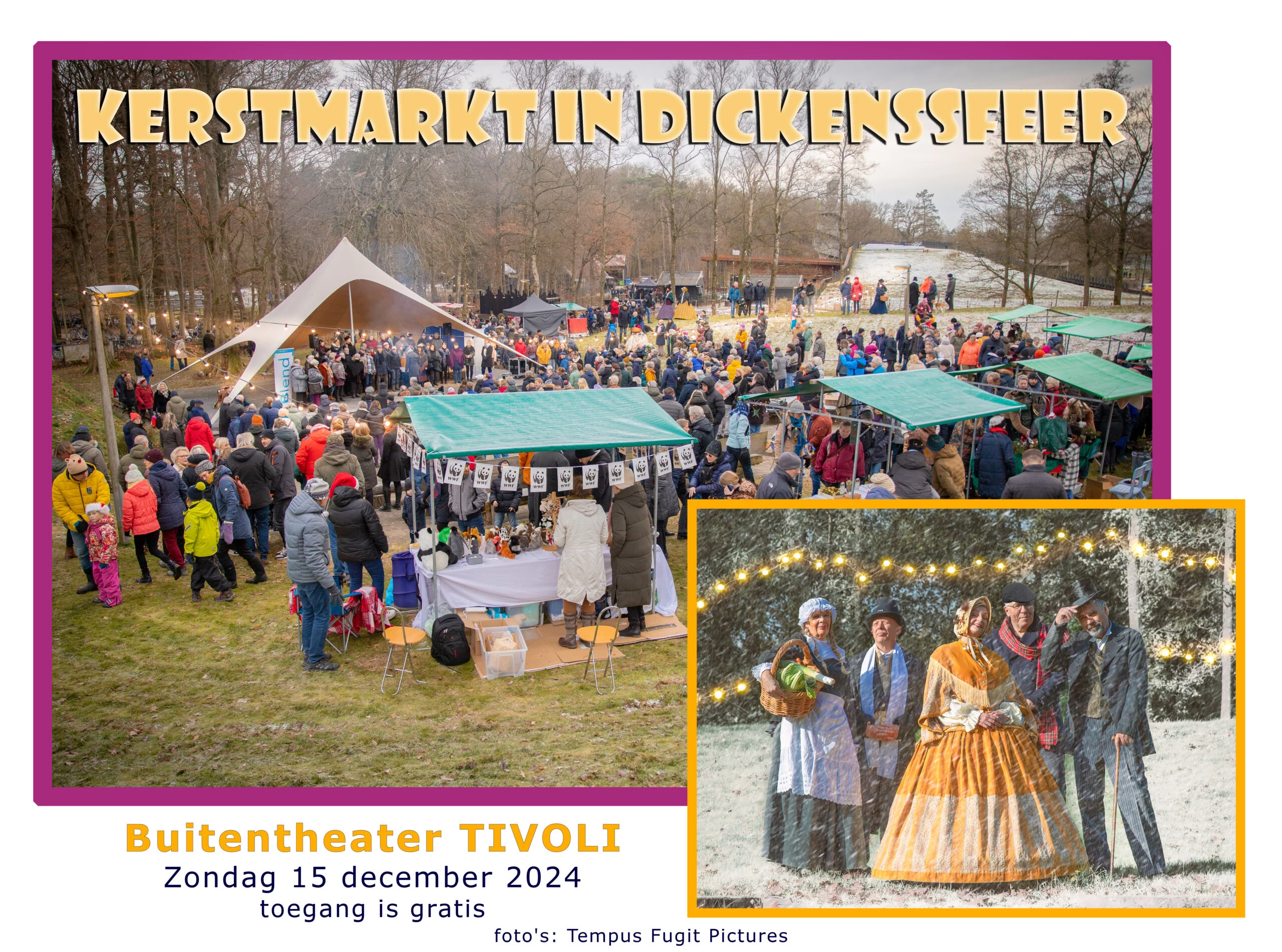 Kerstmarkt in Dickenssfeer