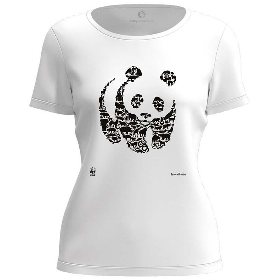 Reisbureau Kiwi Vervullen Circulair t-shirt - panda - dames - maat S