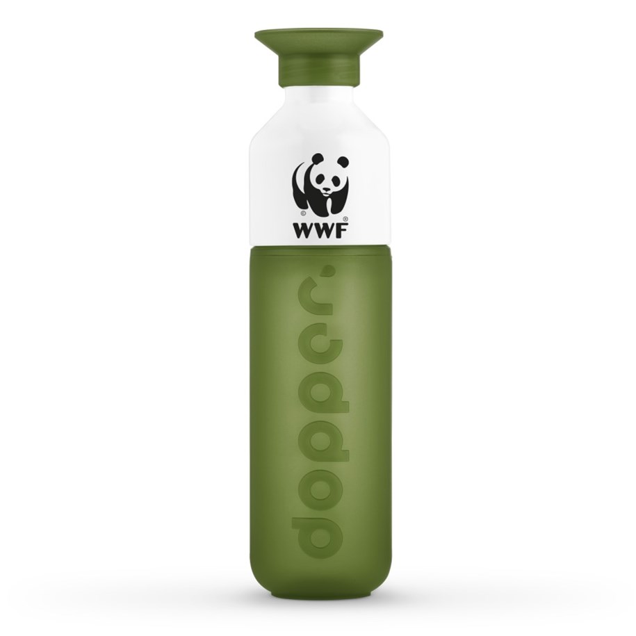 Het strand Sociale wetenschappen overhemd Dopper fles kopen groen | WWF | Steun met jouw aankoop